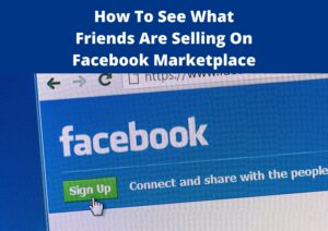 how to see friends listings on facebook marketplace