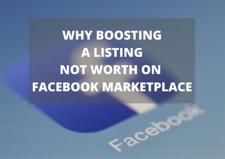 is boost listing worth on facebook marketplace